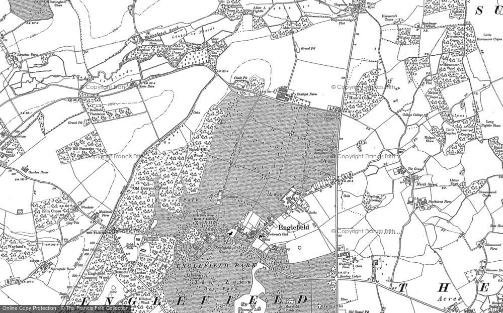 Old Map of Historic Map covering Malpas in 1898
