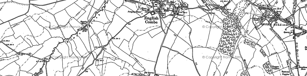 Old map of Englishcombe in 1883