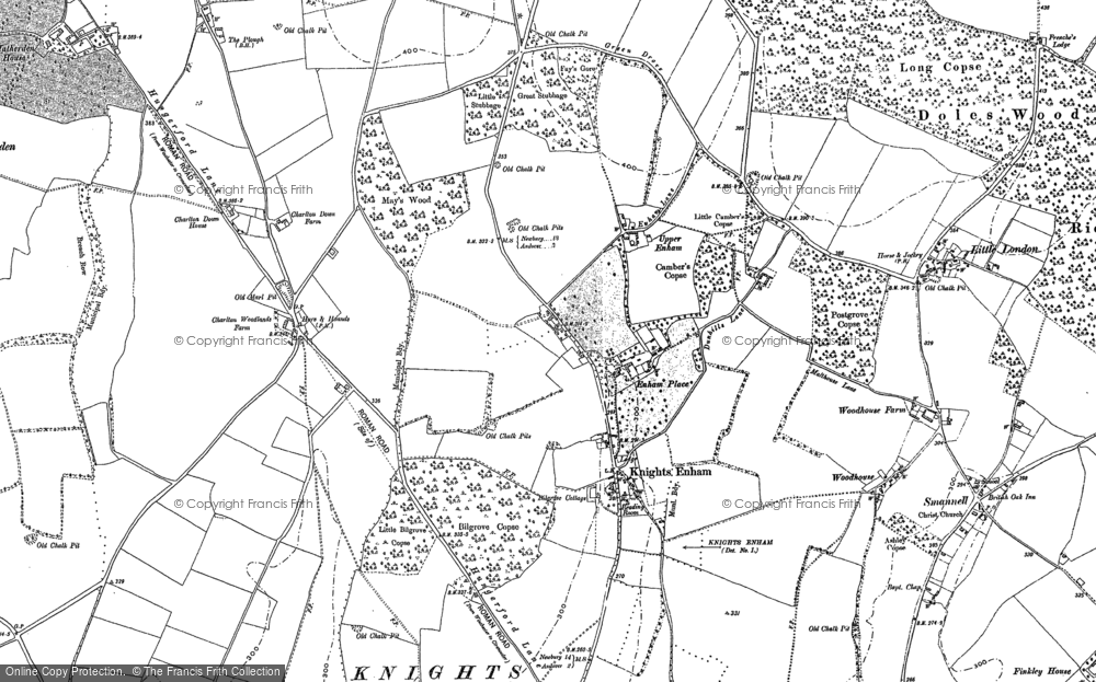 Old Map of Enham Alamein, 1894 - 1909 in 1894