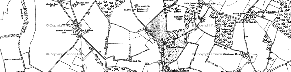 Old map of Enham Alamein in 1894