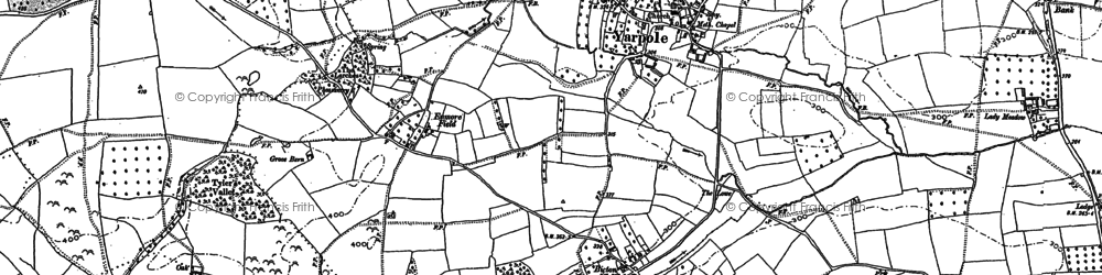 Old map of Enmore Field in 1885