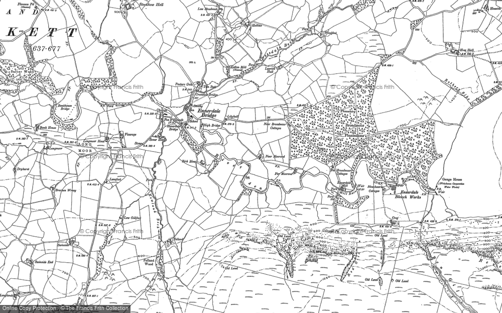 Old Map of Historic Map covering Croasdale in 1898