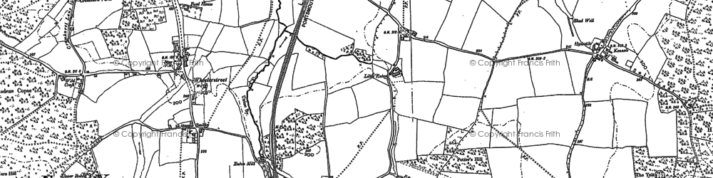 Old map of Enton Green in 1870