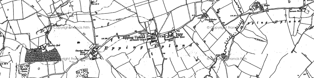 Old map of Epping Upland in 1895
