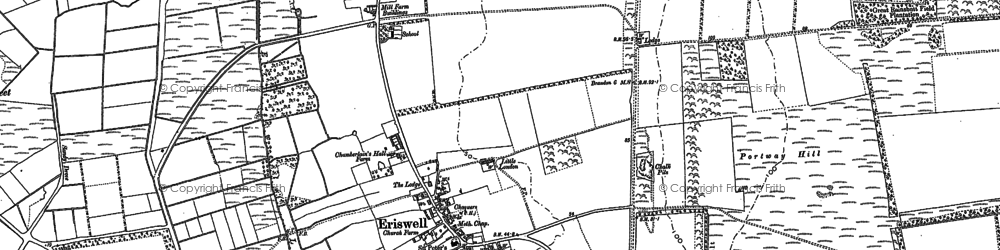 Old map of Eriswell in 1881