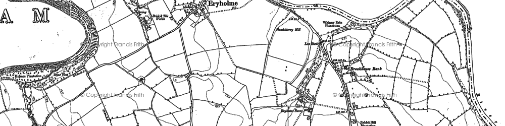 Old map of Eryholme in 1892