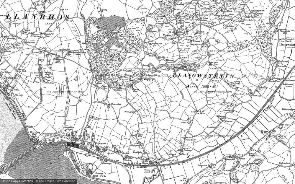 Old Map of Historic Map covering Pabo in 1899