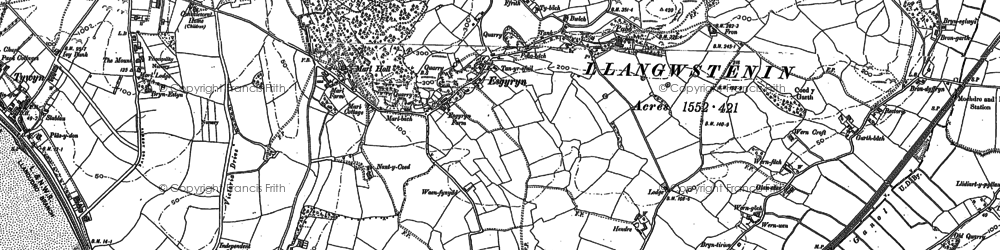 Old map of Pabo in 1899