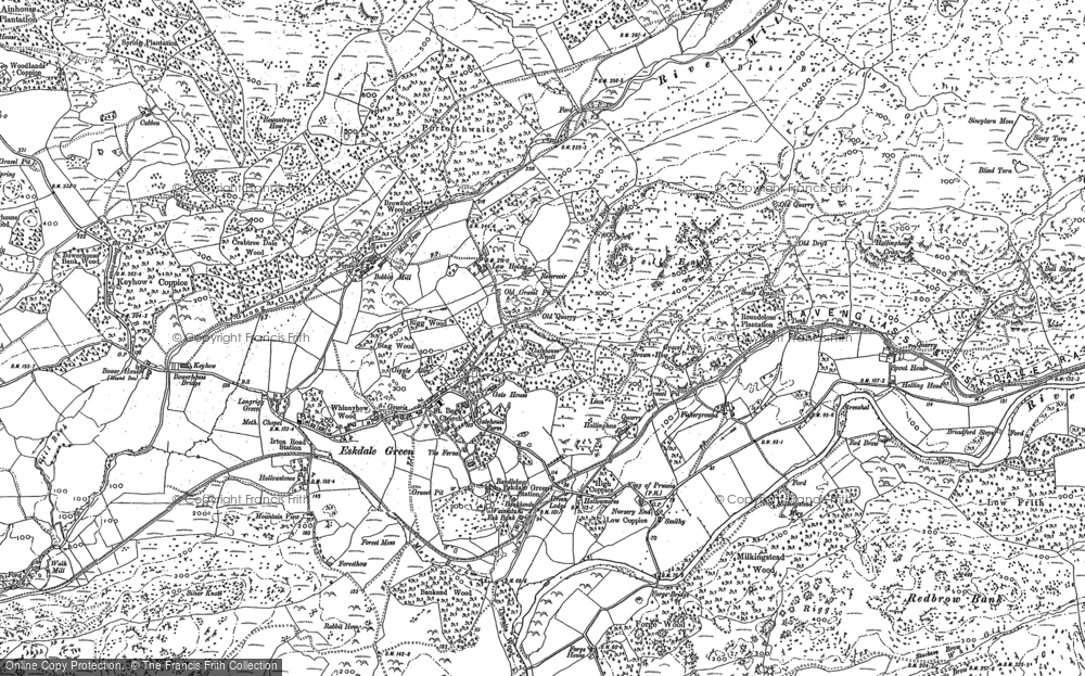 Old Map of Eskdale Green, 1898 in 1898
