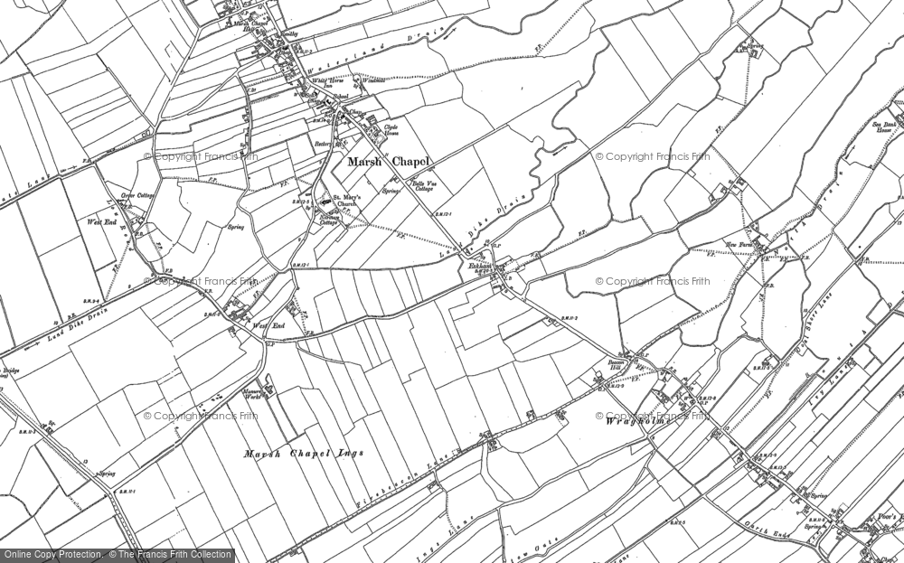 Old Map of Eskham, 1887 in 1887