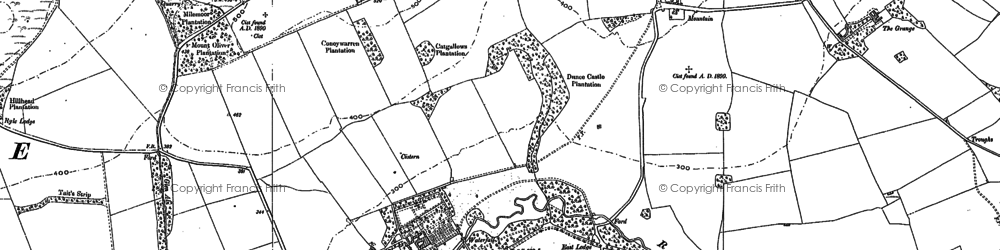 Old map of Eslington Park in 1896