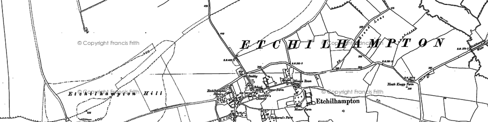 Old map of Etchilhampton in 1899