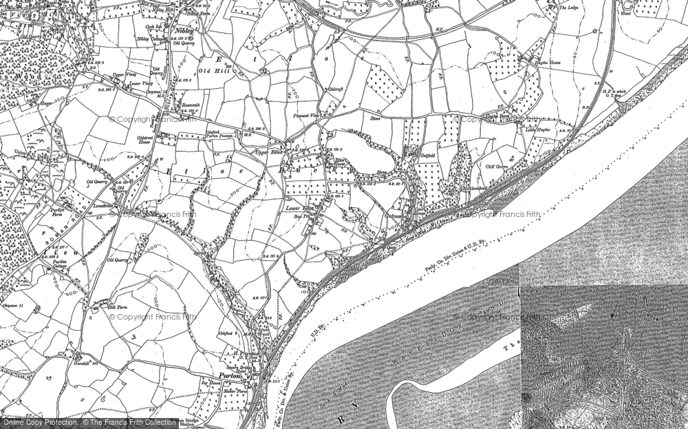 Old Map of Etloe, 1879 in 1879