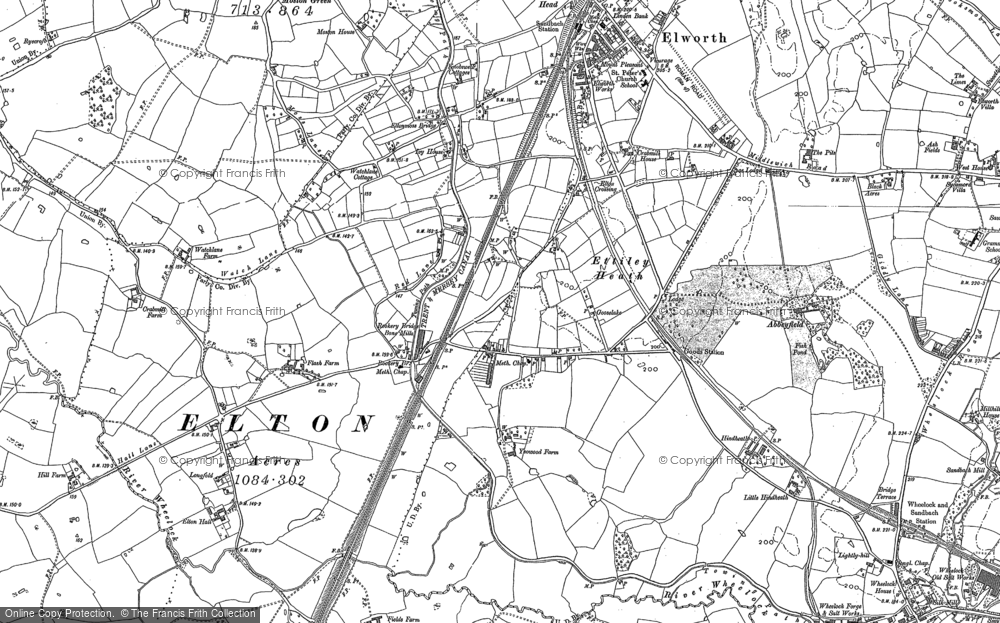 Old Map of Ettiley Heath, 1897 in 1897