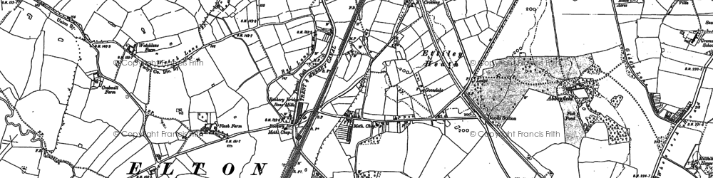 Old map of Ettiley Heath in 1897