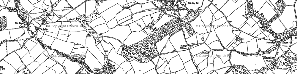 Old map of Eudon George in 1882