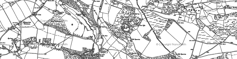 Old map of Beggar's Bush in 1902