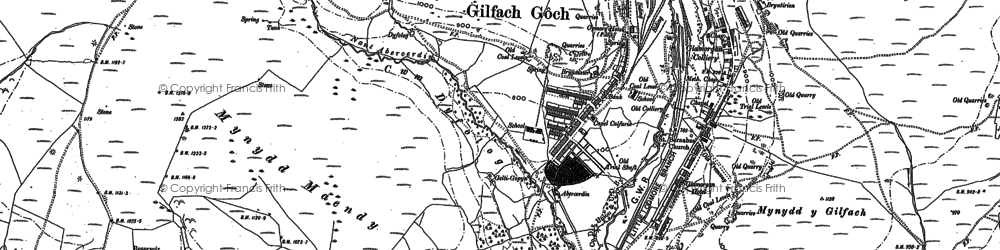 Old map of Evanstown in 1897