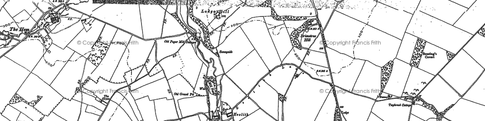 Old map of Brimstree Hill in 1881