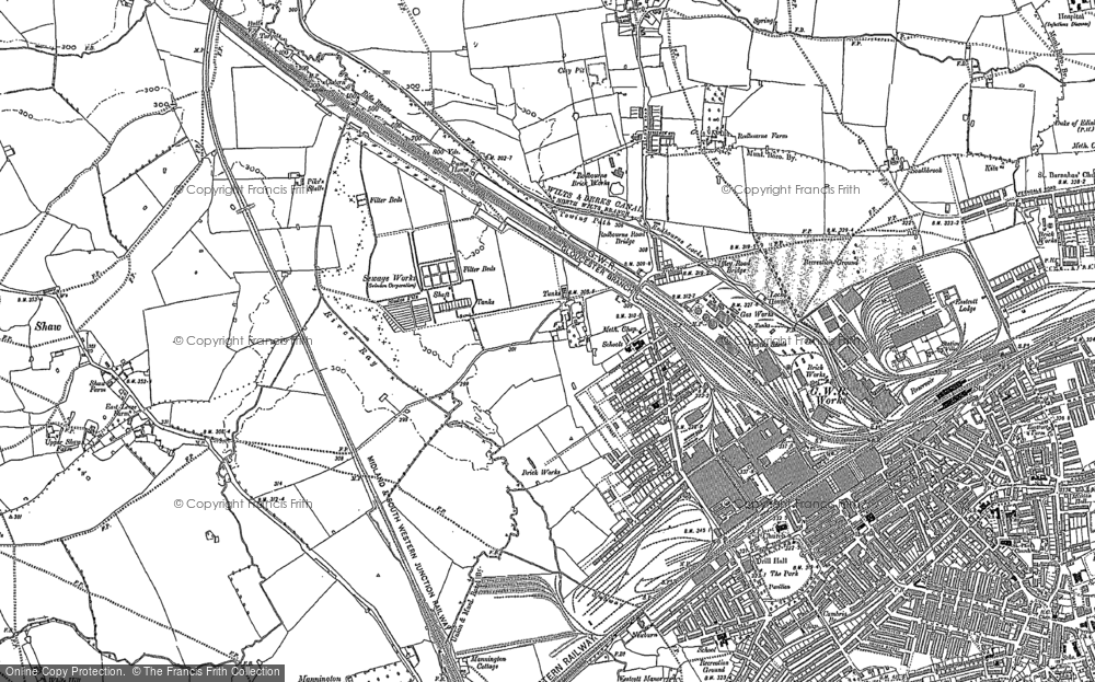 Old Map of Historic Map covering Kingshill in 1899