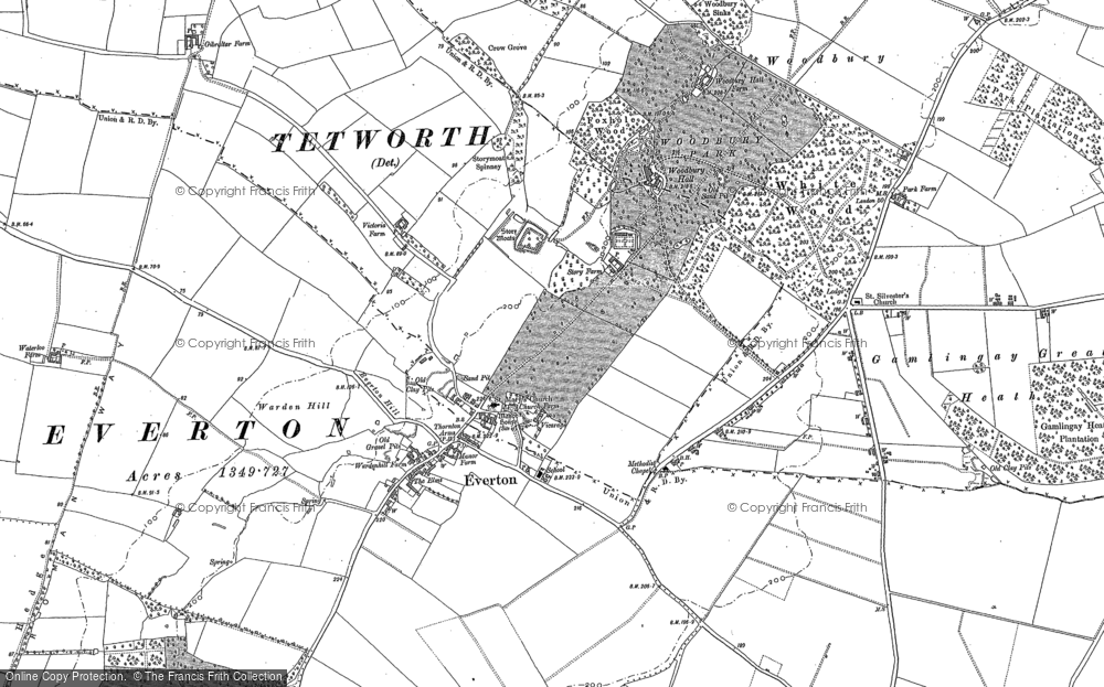 Old Map of Everton, 1900 in 1900