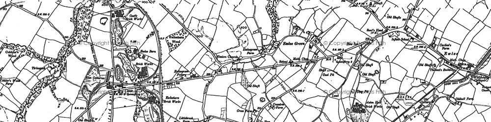 Old map of Ewloe Green in 1898