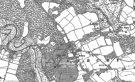 Old Map of Exbury, 1895