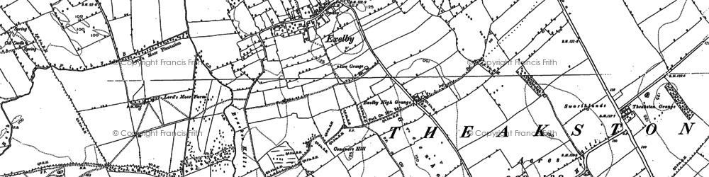 Old map of Bromaking Grange in 1891