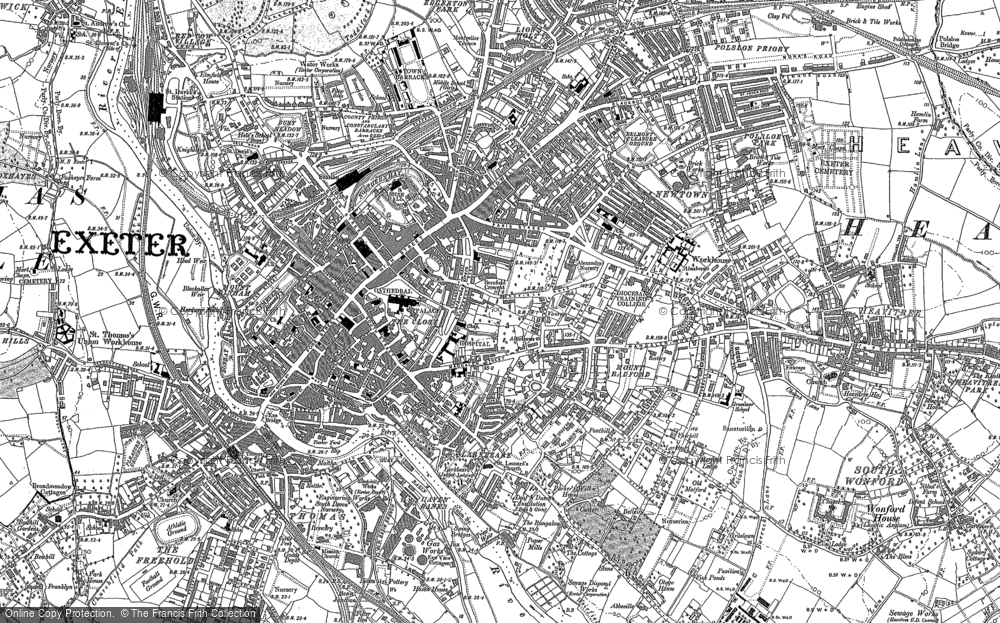Old Maps Of Exeter Devon Francis Frith Old Maps Of Exeter Devon Francis Frith