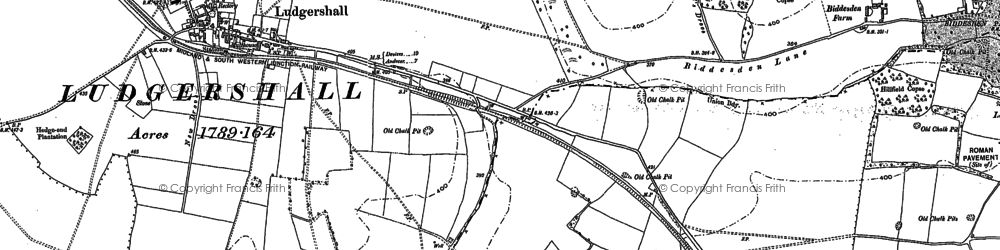 Old map of Faberstown in 1899