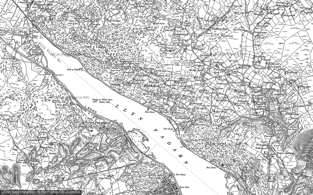 Old Map of Fachwen, 1888 in 1888