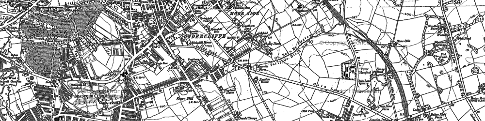 Old map of Fagley in 1890