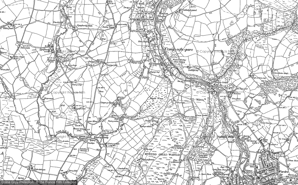 Old Map of Fagwyr, 1897 in 1897