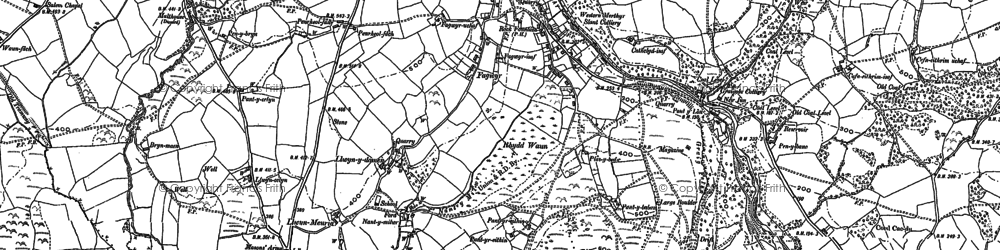 Old map of Fagwyr in 1897