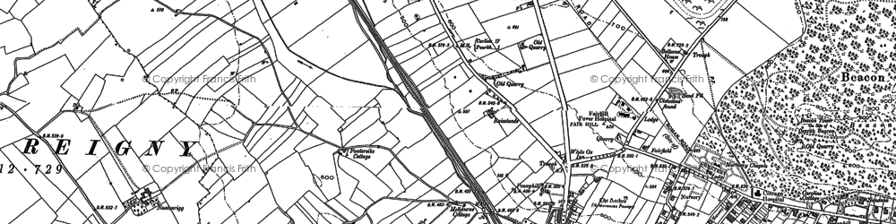 Old map of Fair Hill in 1898