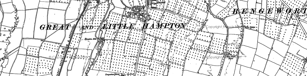 Old map of Fairfield in 1884