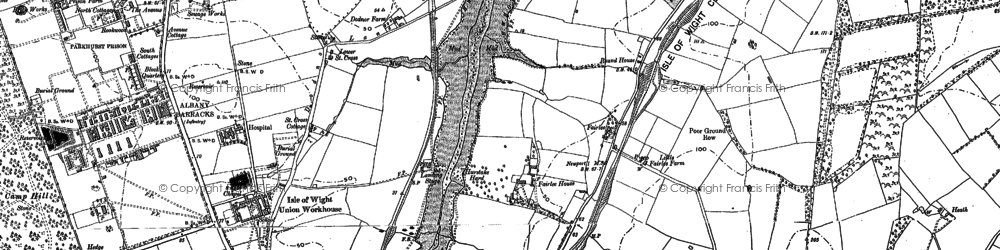 Old map of Fairlee in 1896