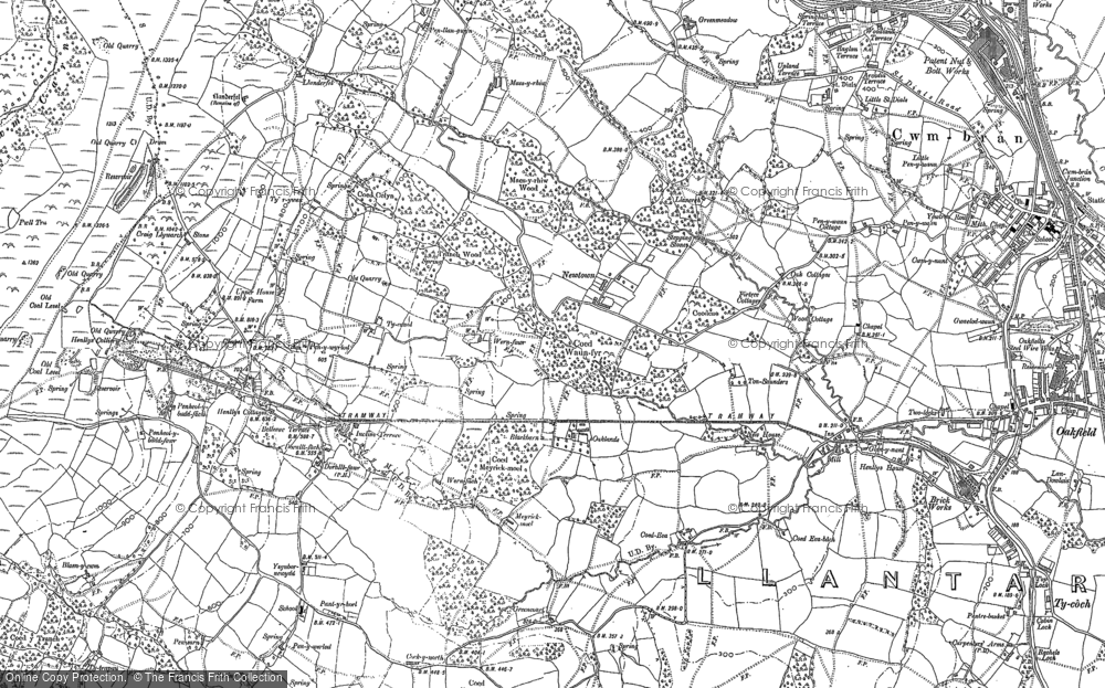 Old Map of Fairwater, 1899 in 1899