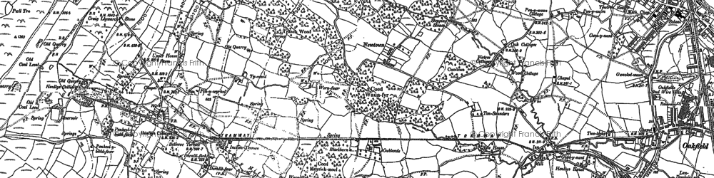 Old map of Fairwater in 1899