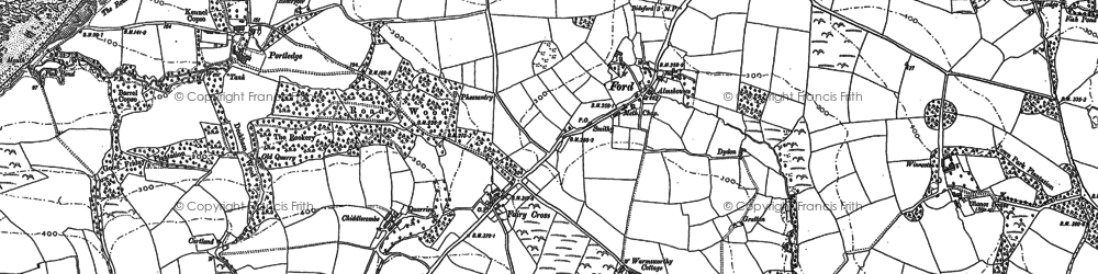 Old map of Fairy Cross in 1886