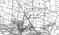 Old Map of Fakenham, 1885