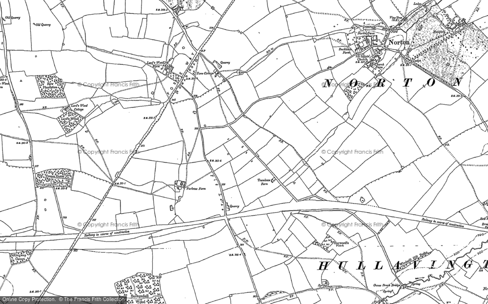 Old Map of Farleaze, 1899 - 1919 in 1899