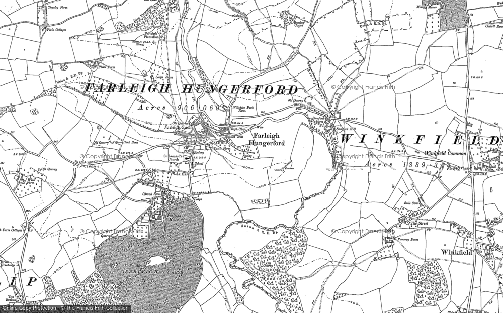 Old Map of Farleigh Hungerford, 1902 in 1902