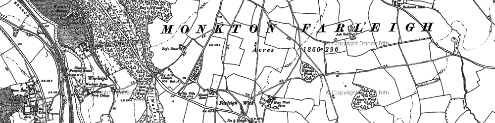 Old map of Pinckney Green in 1902