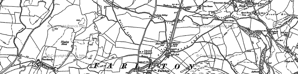Old map of Farleton in 1896