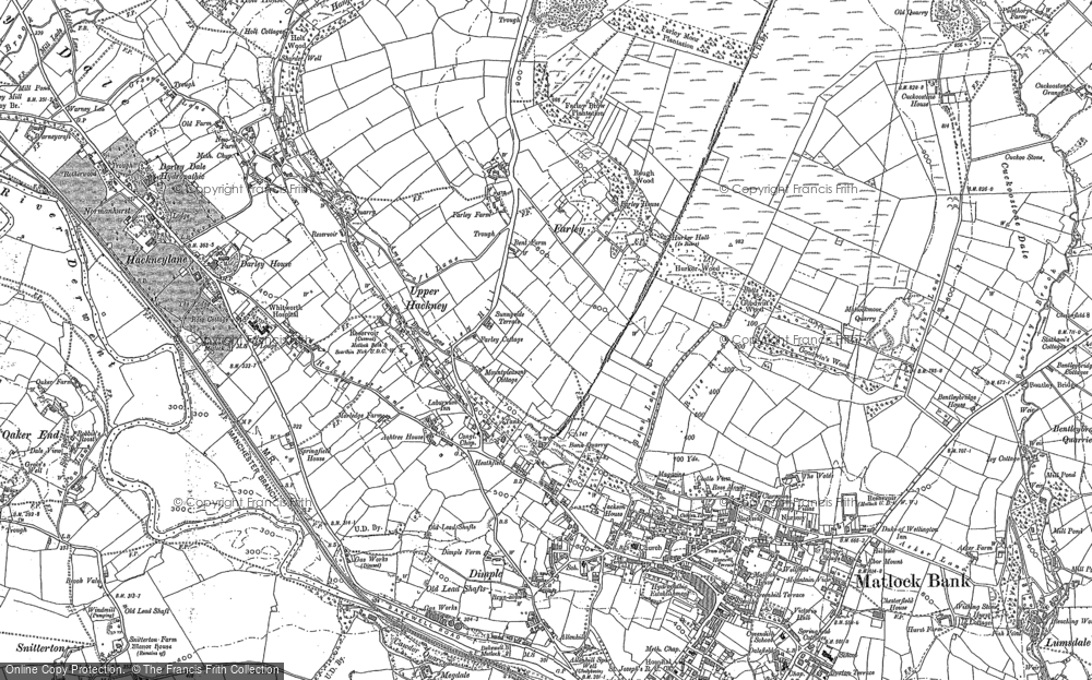 Old Map of Historic Map covering Upper Hackney in 1879