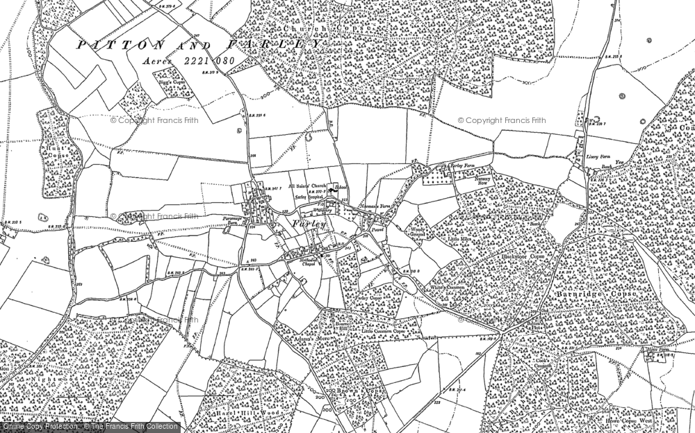 Old Map of Historic Map covering Blackmoor Copse in 1908