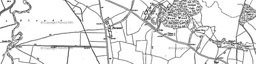 Old map of Farmoor in 1910