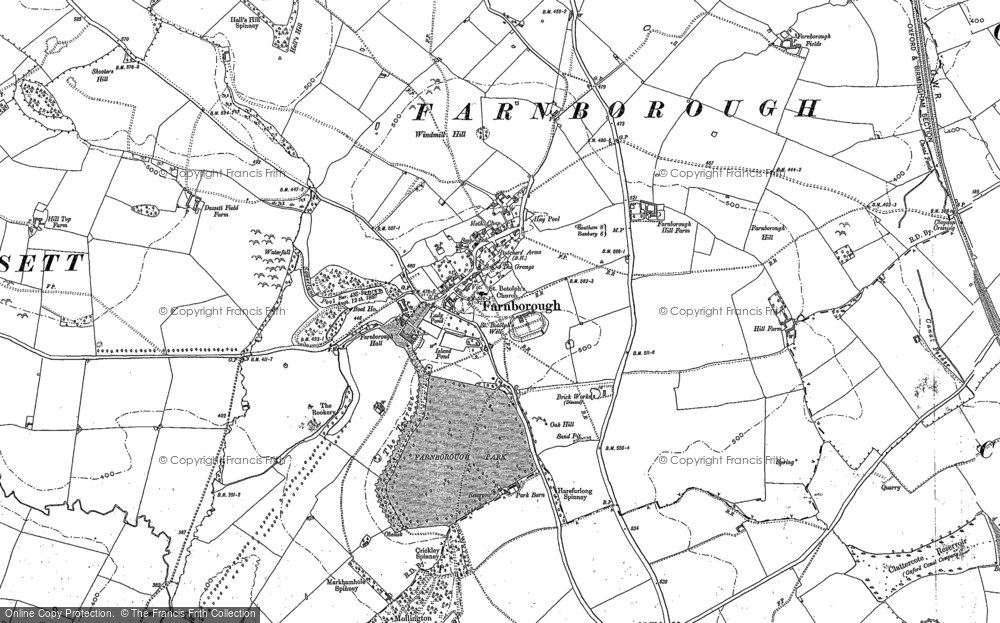 Old Map of Historic Map covering Wormleighton Resr in 1885