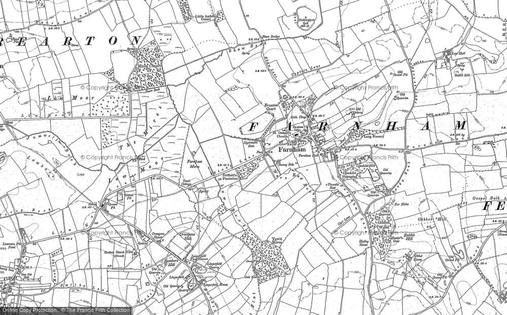 Old Map of Farnham, 1849 - 1892 in 1849